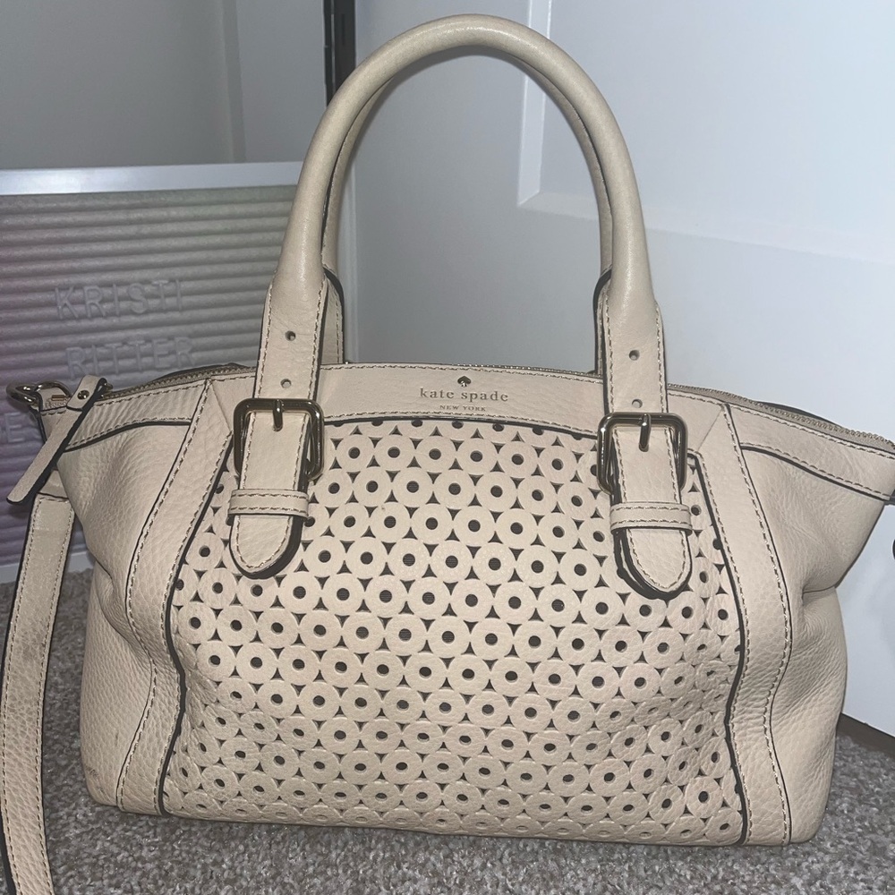 Kate Spade Mercer Isle Sloan Cream Leather
Satchel Crossbody - Picture 2 of 8